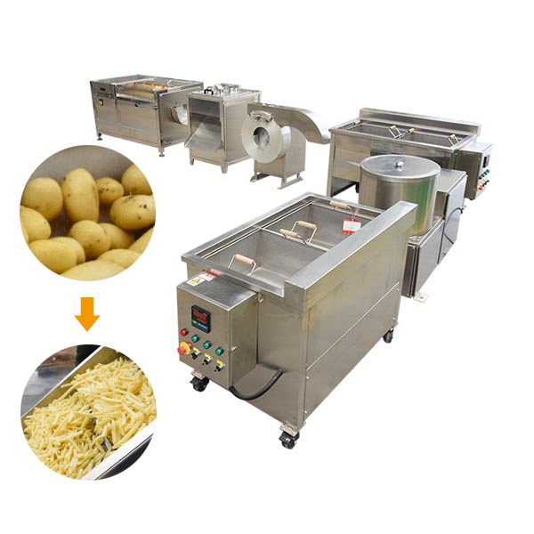 Automatic Potato Peeling Washing Machine For French Fries